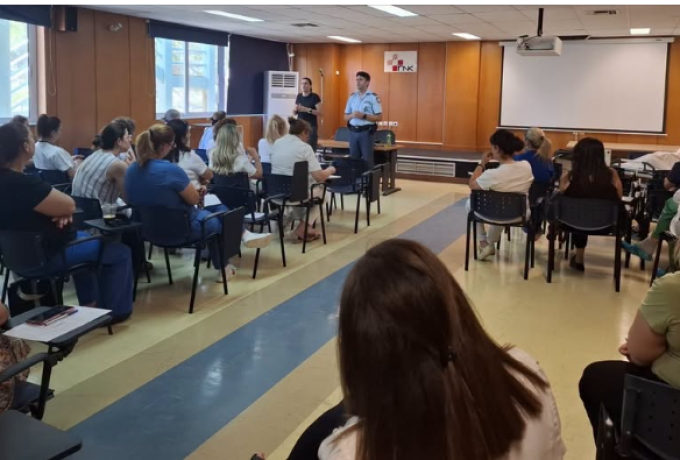 Ασφάλεια στο Νοσοκομείο Κορίνθου: Ενημερωτική δράση της Αστυνομίας στο προσωπικό